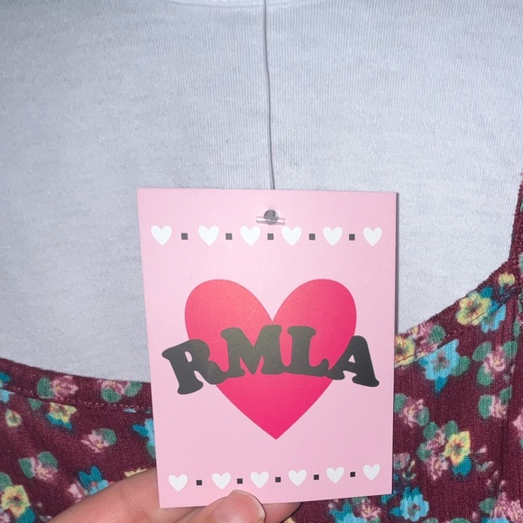 NWT Girl kids floral short dress. Size 10. Purple - Picture 7 of 8